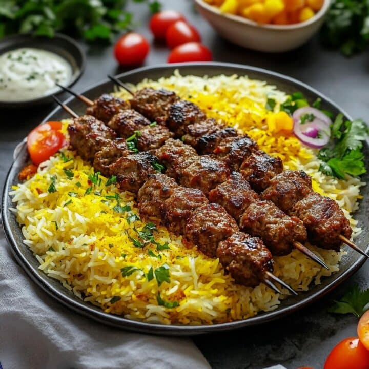 saffransris kebabspett