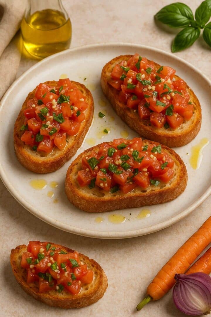 bruschetta med olivolja