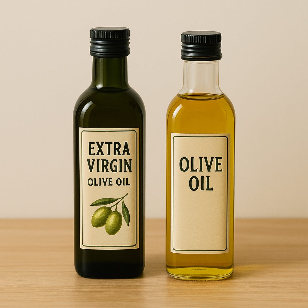 Skillnaden mellan extra jungfru och vanlig olivolja