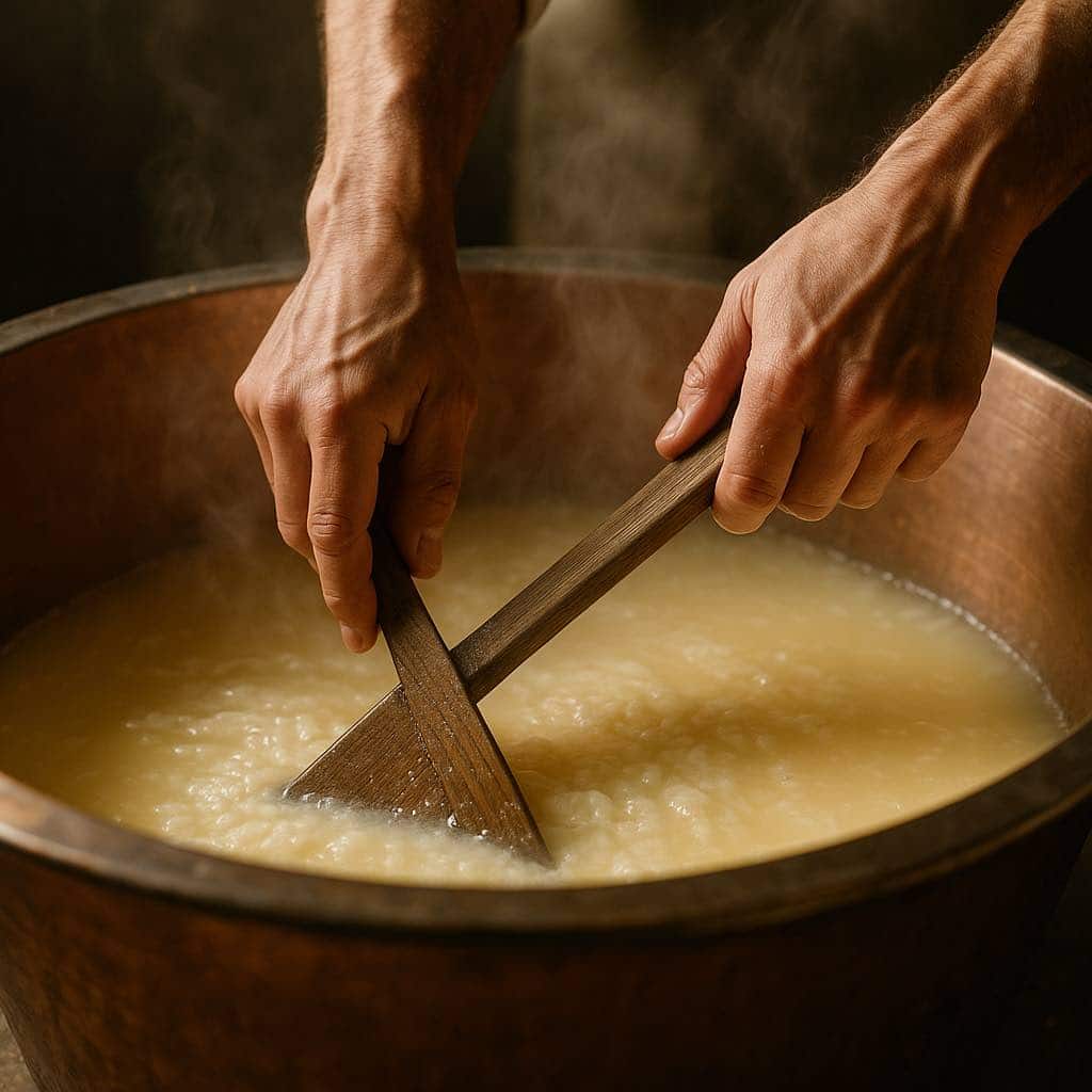 tillverkar parmesanost