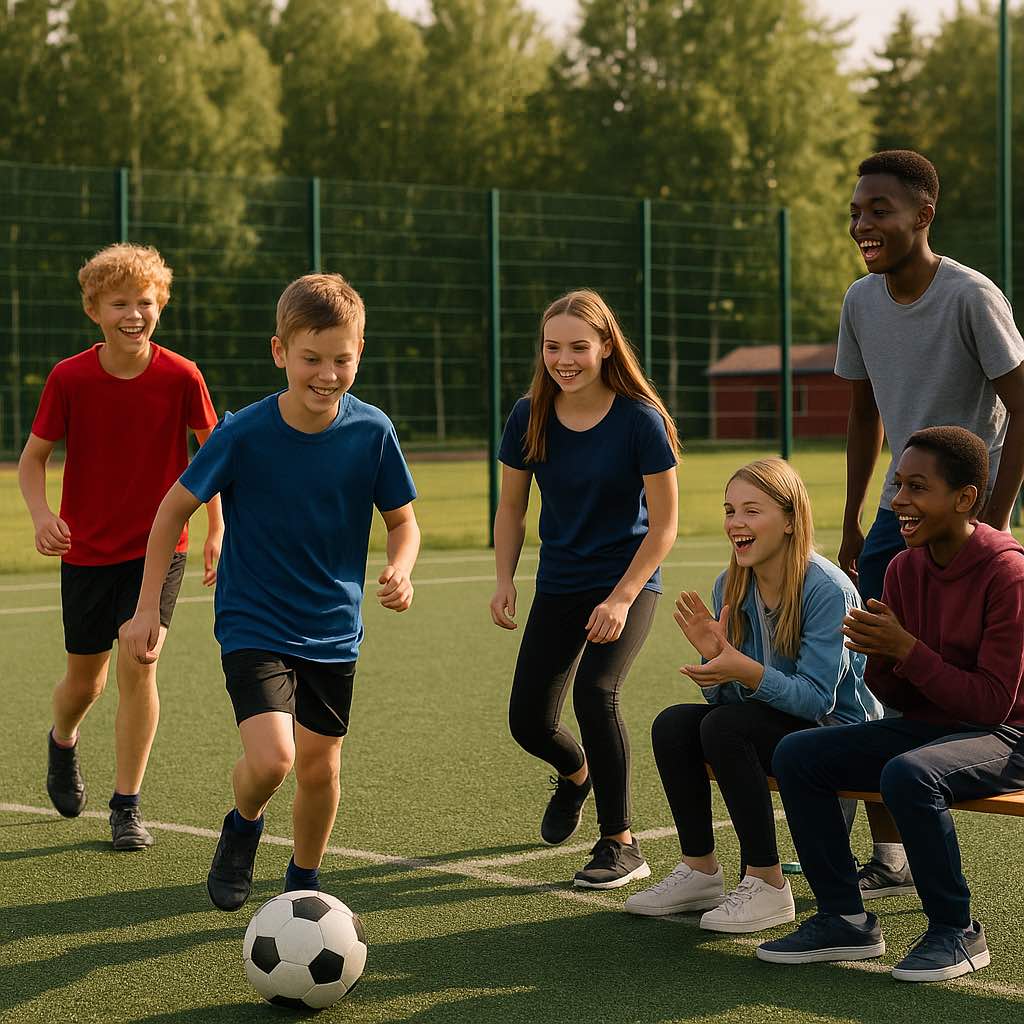 barn och ungdomar som idrottar