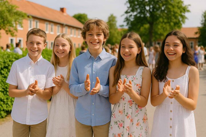 klass på skolavslutning