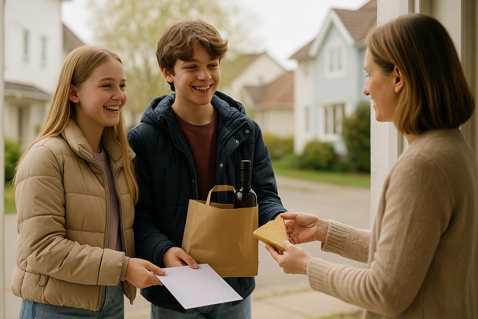 elever säljer för klassresa