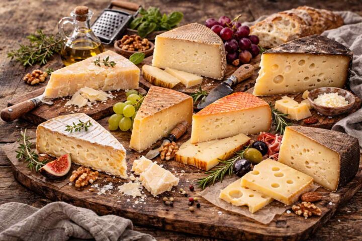 sälja flera sorters ost